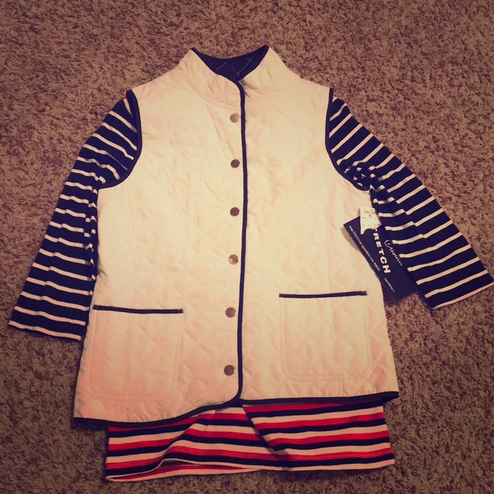 Quilted vest and shirt combo! NWT! Size Small!